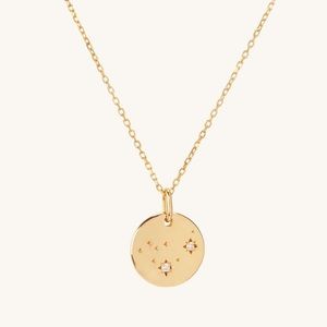 Mejuri 14K Yellow Gold Capricorn Necklace